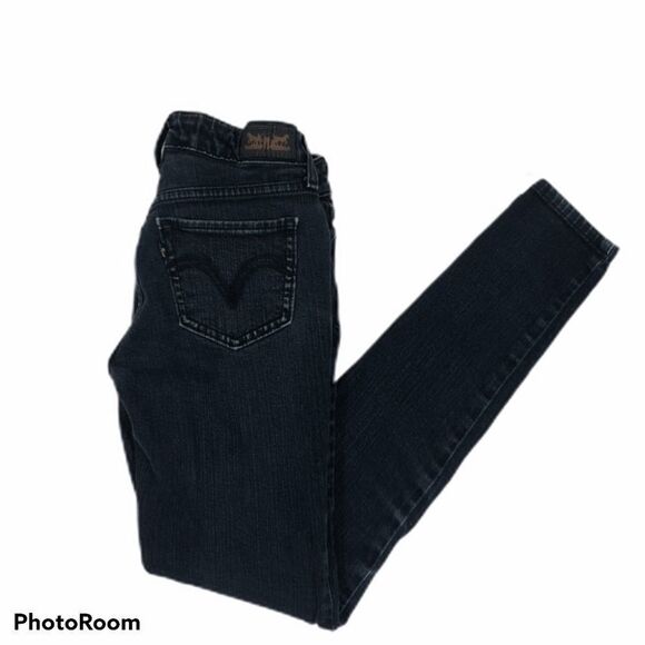 Levi 535 Denim Leggings Size 1‎ Dark Wash - Picture 3 of 8